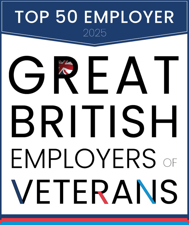 Great British Employers of Veterans 2025 Award winner